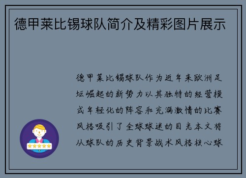 德甲莱比锡球队简介及精彩图片展示